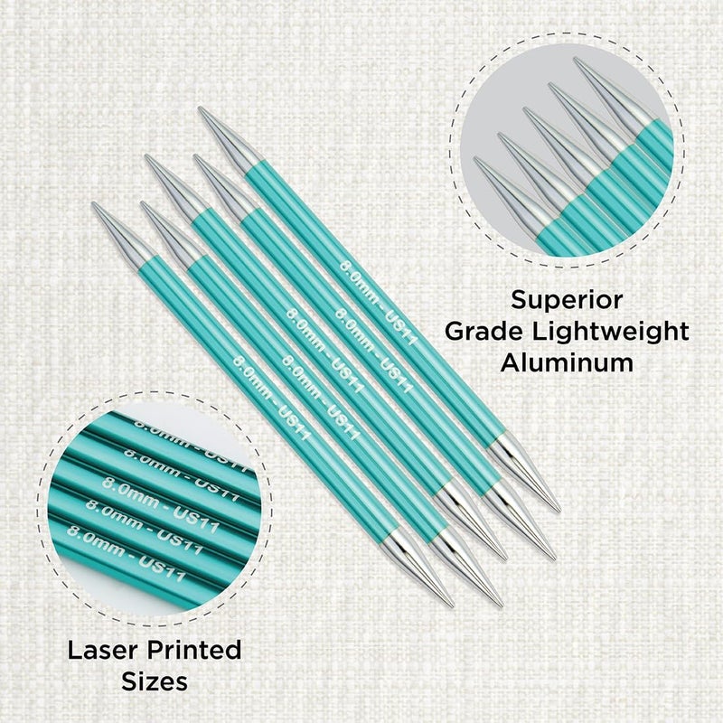 Knit Pro Zing Double Pointed Needles 6" (15cm) | US Size 11 (8mm) - Image 1
